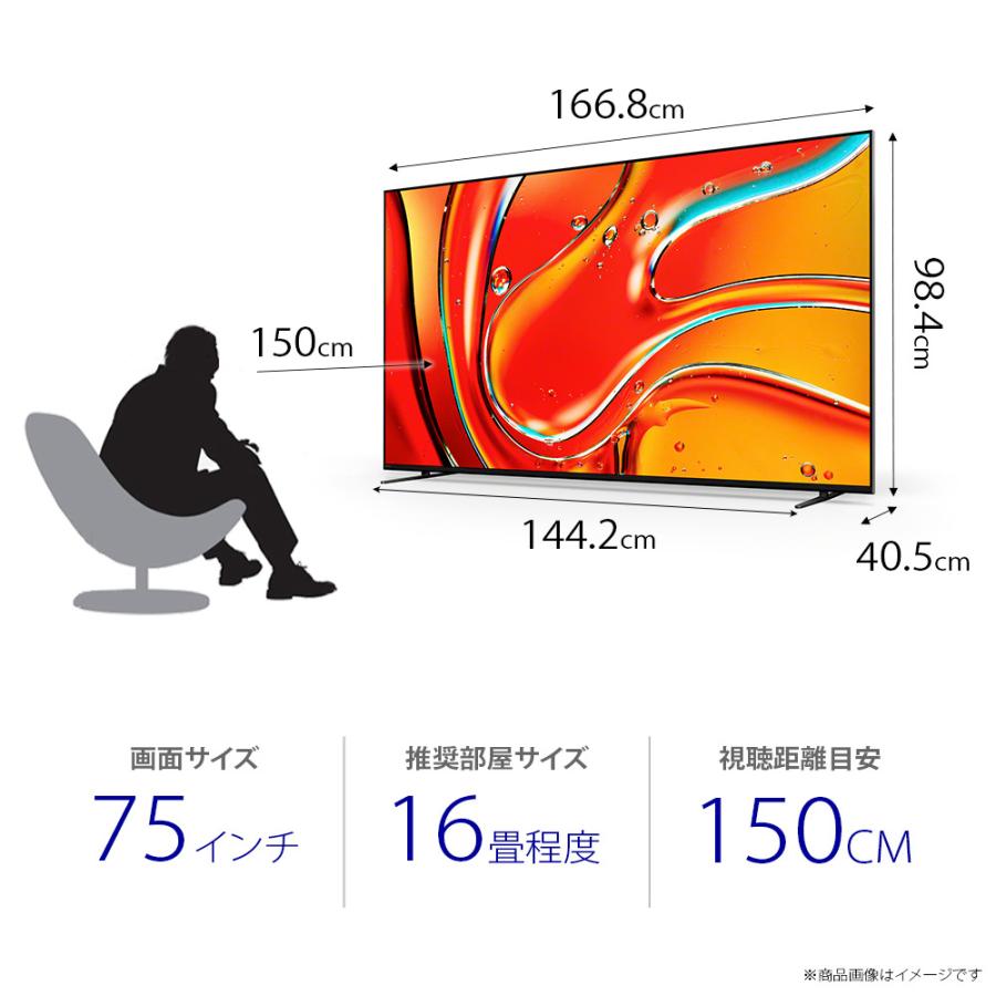 SONY（ソニー） テレビ 75インチ 5年長期保証付き【標準設置無料