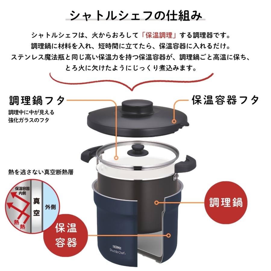 THERMOS（サーモス） 新発売 真空保温調理器シャトルシェフ KBJ-4502