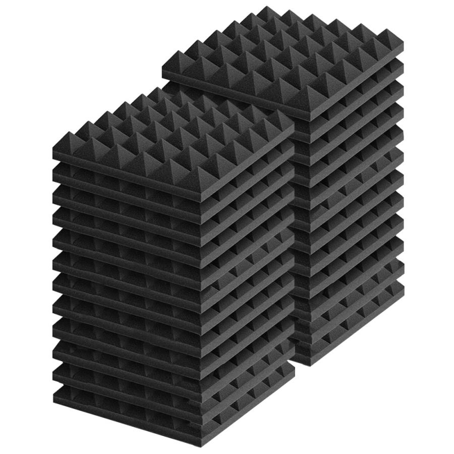 吸音材 防音材 ウレタン 24枚セット 30*30cm 厚さ5cm ピラミッド 壁 難