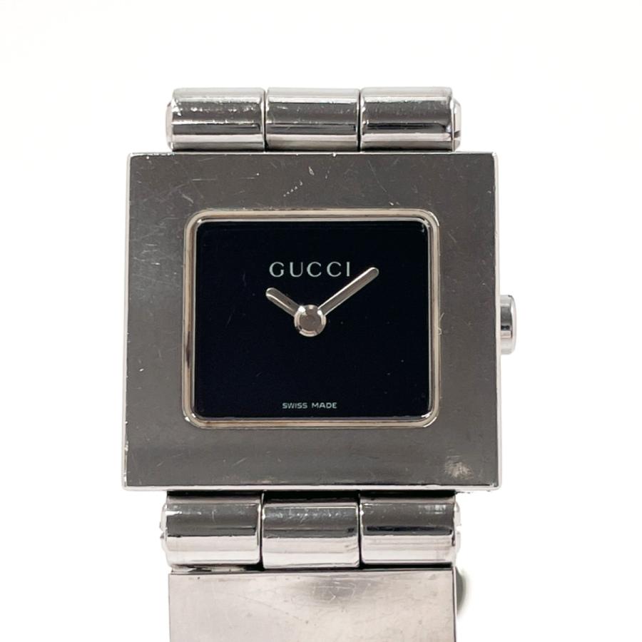 GUCCI（グッチ） 腕時計 600L ステンレススチール シルバー ブラック