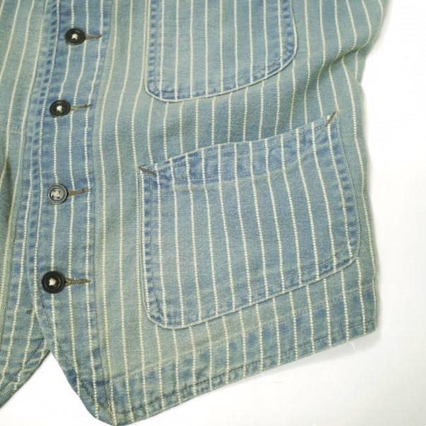 RRL ダブルアールエル WABASH VEST ウォバッシュストライプド