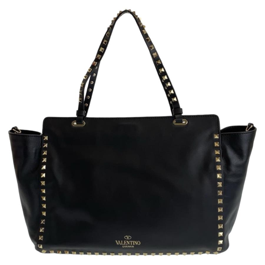 VALENTINO（ヴァレンティノ） 美品 ロックスタッズ ブラック 黒