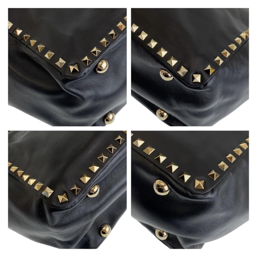 VALENTINO（ヴァレンティノ） 美品 ロックスタッズ ブラック 黒