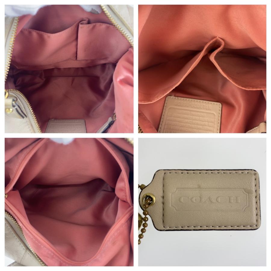 COACH（コーチ） クリスティン ホーボー ベージュ レザー 16808 肩掛け
