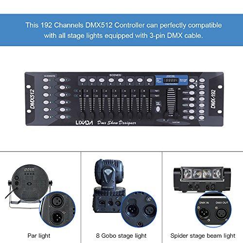 Lixada DMX512コントローラー・コンソール ステージライト パーティー