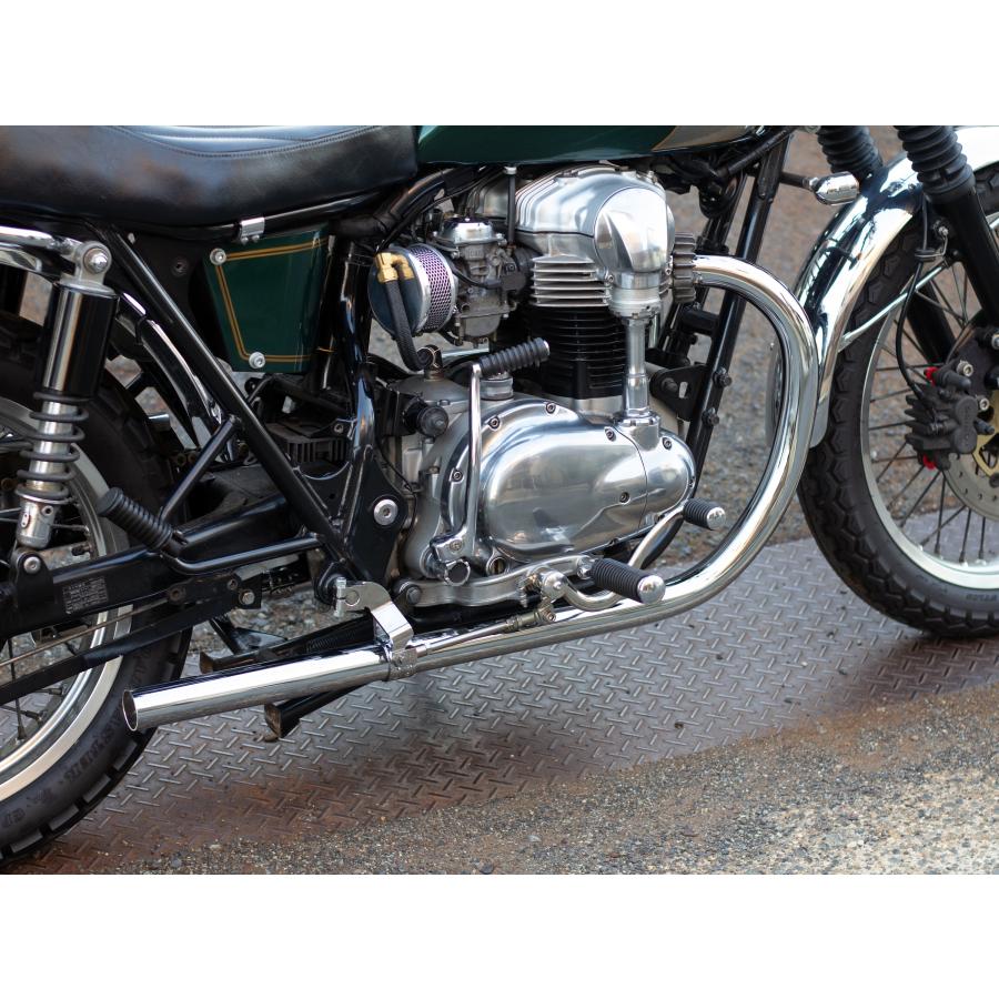 MOTOR ROCK W650/400用 オールドスタイル手曲げマフラー Type1