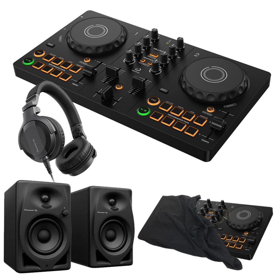 AlphaTheta DJコントローラー DDJ-FLX2 + ヘッドホン HDJ-CUE1