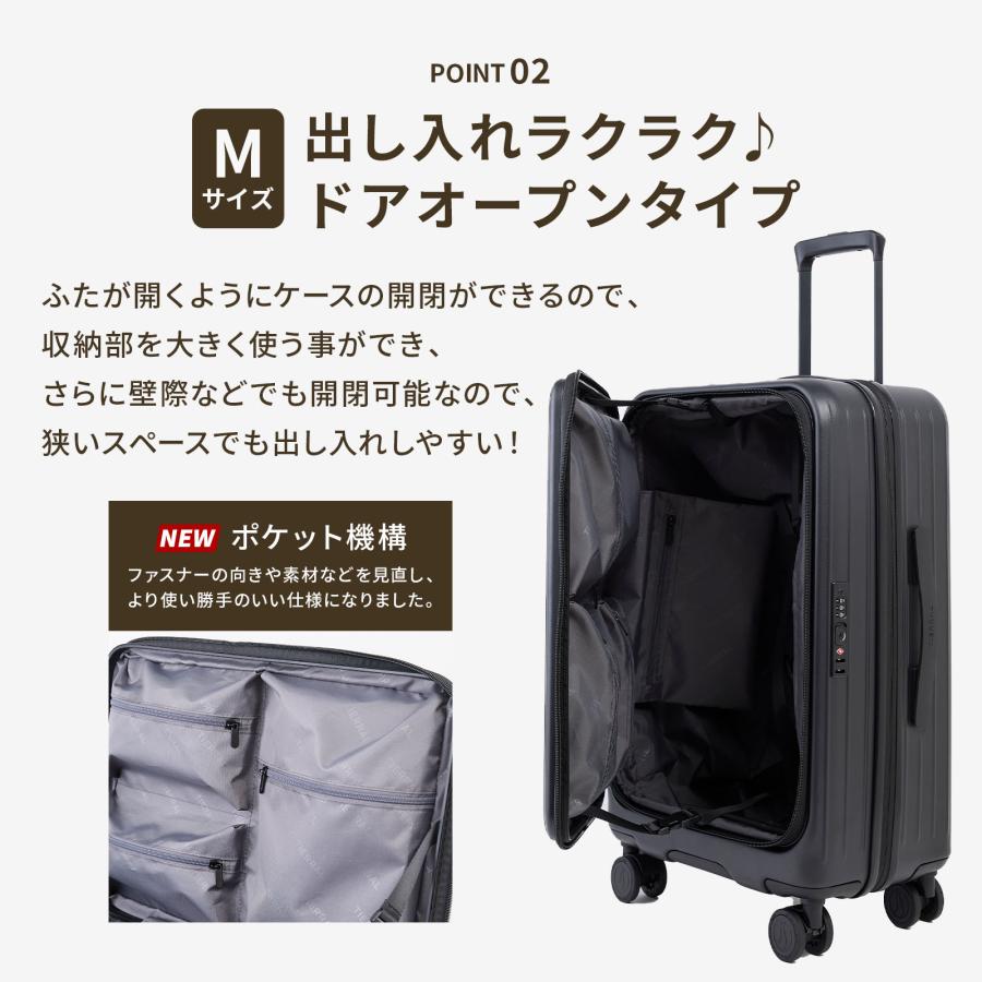 TIERRAL（ティエラル） 正規品 スーツケース Mサイズ キャリーバッグ