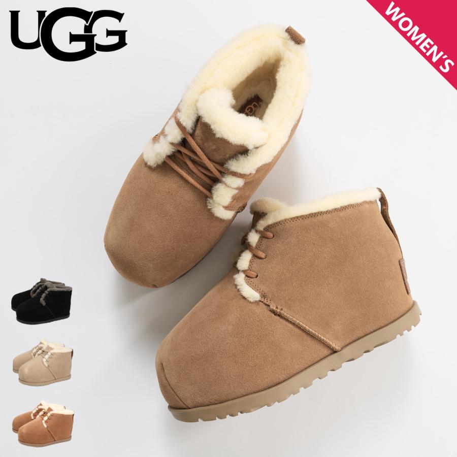 UGG（アグ） ブーツ ムートンブーツ ルームシューズ パンプド レース