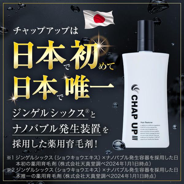 チャップアップ（CHAP UP） 公式 医薬部外品 育毛剤 120ml 2本 メンズ