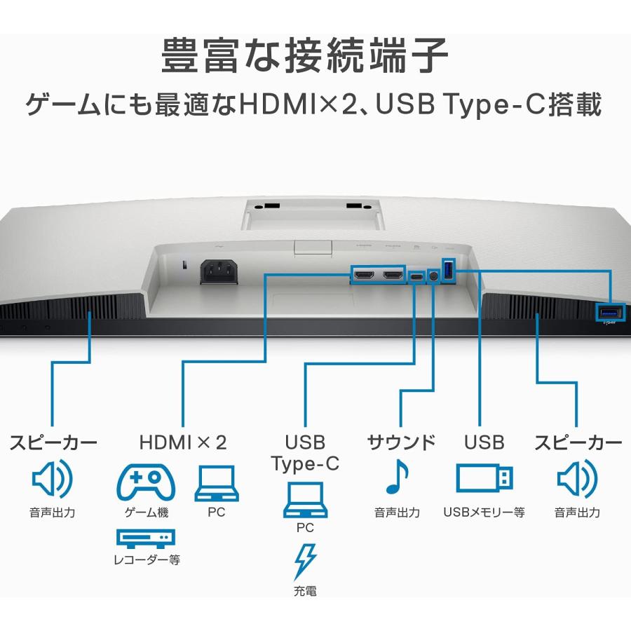 DELL（デル） Dell S2722QC 27インチ 4K モニター ディスプレイ IPS非