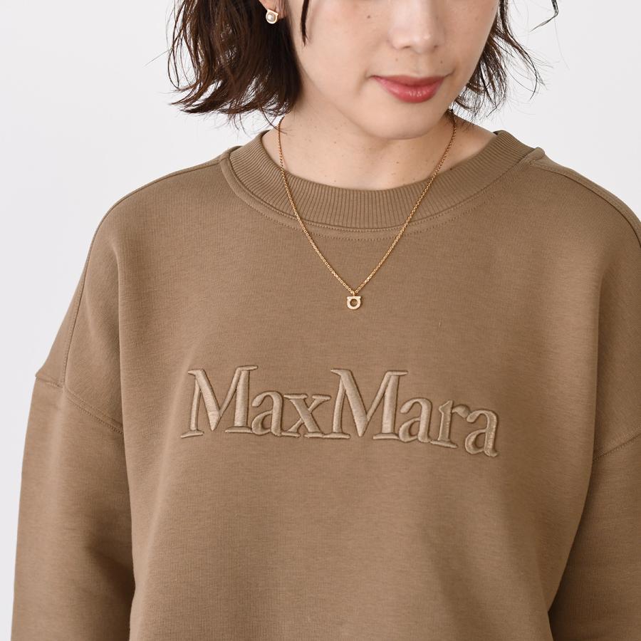 S Max Mara マックスマーラ キャメル 刺繍ロゴスウェット S Max Mara