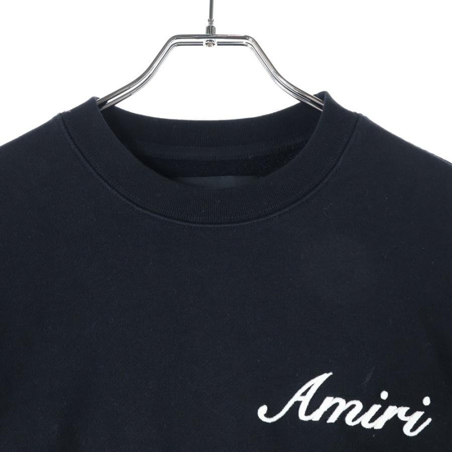 AMIRI（アミリ） ロゴ刺〓 クルーネック スウェットトレーナー