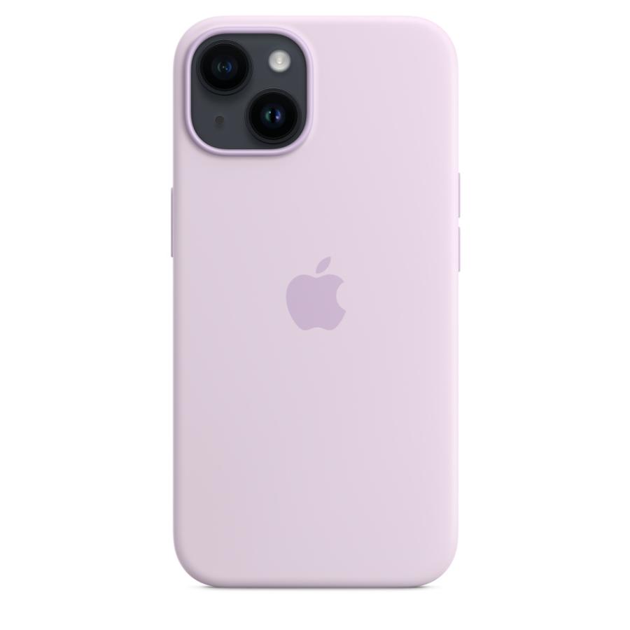 Apple 純正 iPhone 14 シリコンケース ライラック 紫 MagSafe 対応
