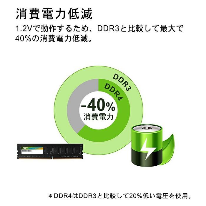 Silicon Power（シリコンパワー） DDR4 32GB(16GB×2) デスクトップ用