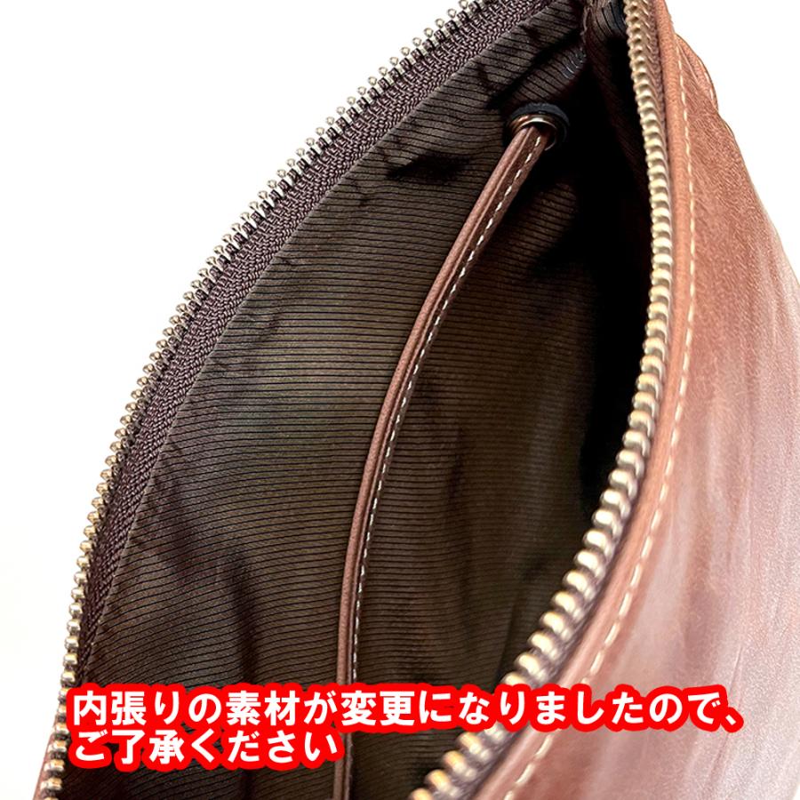 REDMOON（レッドムーン） ショルダーバッグ 巾着 グローブレザー 本革