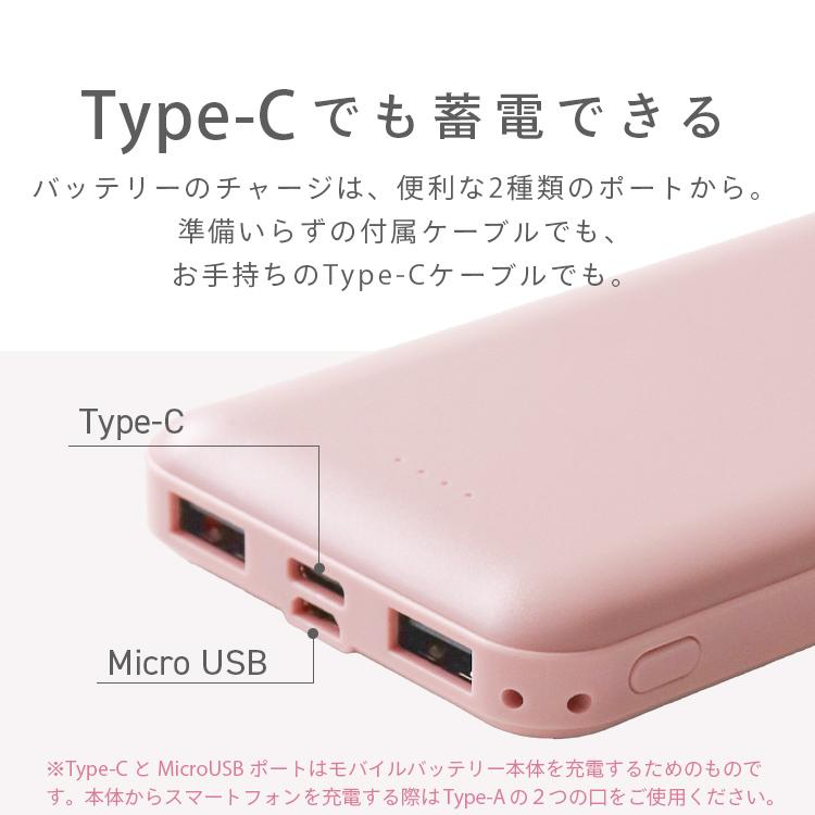 WEIMALL（ウェイモール） モバイルバッテリー 大容量 12800mAh ピンク
