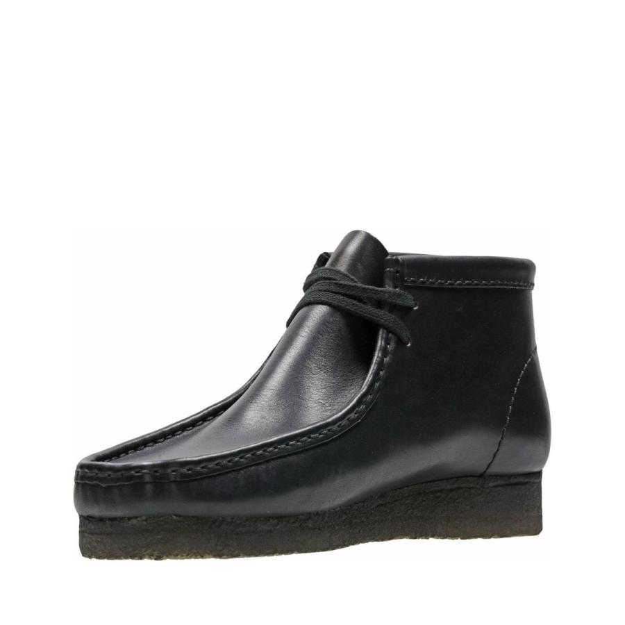 Clarks（クラークス） ワラビー ブーツ ブラックレザー メンズ/ブーツ