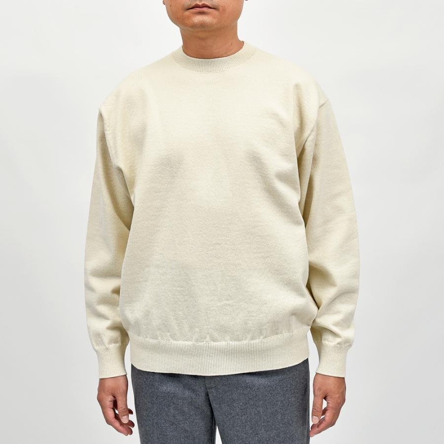 Yonetomi（ヨネトミ）RIGID CASHMERE SWEATER Crew Neck Pullover