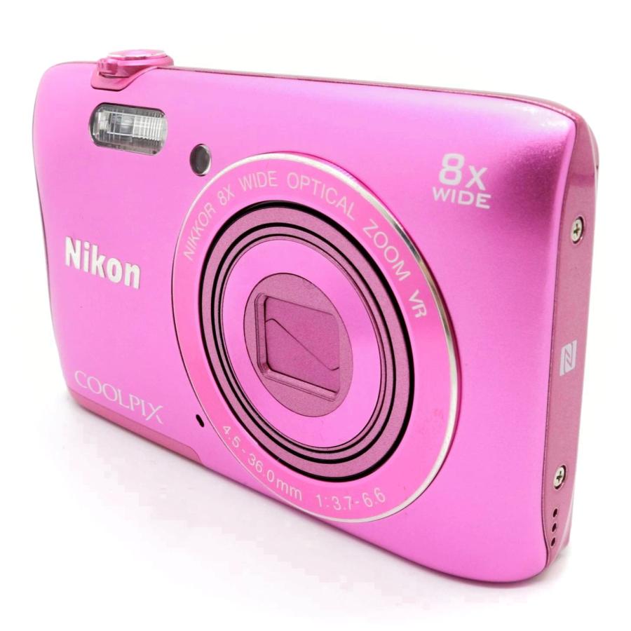 美品》 コンパクトカメラ NIKON COOLPIX S3700 ピンク ニコン コンデジ