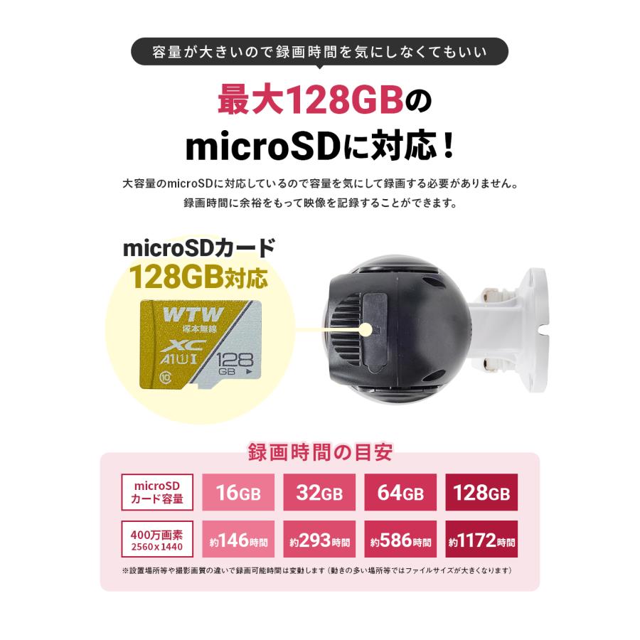 WTW 塚本無線 防犯カメラ 防犯灯カメラ 屋外 ワイヤレス 500万画素