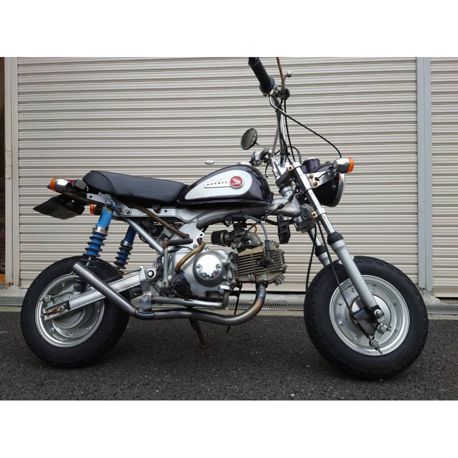 ORM製 ホンダ モンキー・ゴリラ用 ウェイブ管マフラー 耐熱クリア 90cc