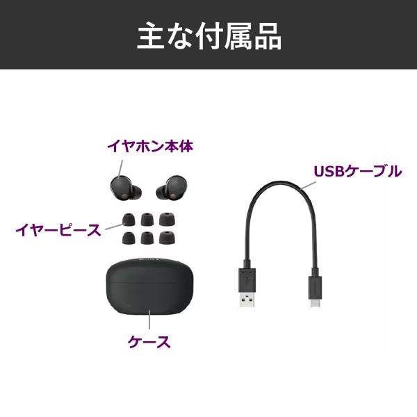 SONY（ソニー） イヤホン WF-1000XM5 WF-1000XM5(B) マイク付き