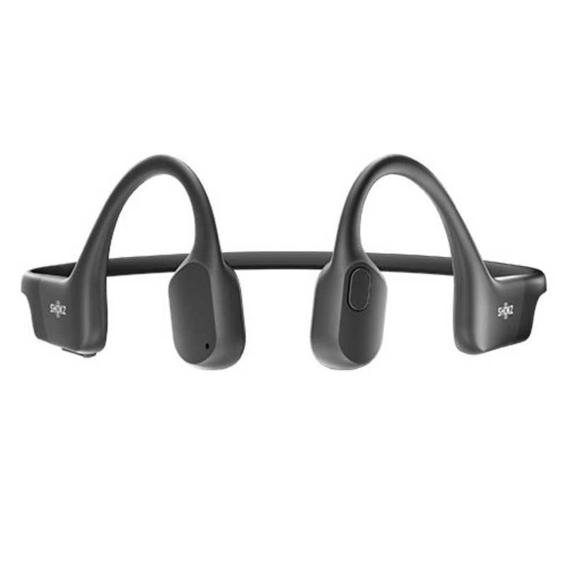 SHOKZ 骨伝導イヤホン OpenRun Mini Black [リモコン・マイク対応 /骨