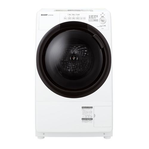シャープ ドラム式洗濯機 左開き 洗濯7.0kg 乾燥3.5kg 幅64cm 自動お