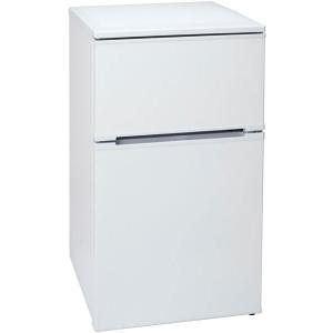ORIGINALBASIC 冷蔵庫 2ドア 右開き 85L （直冷式） BR-85A-W
