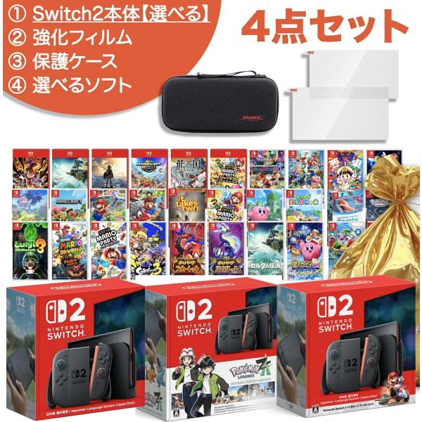 NS2 福袋 4点セット】 日本語・国内専用 マリオセット pokemonセット