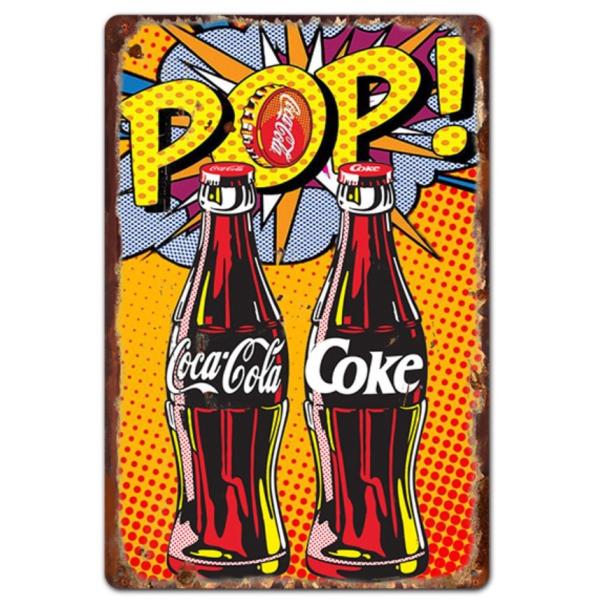 コカコーラ Coca-Cola popart ポップアート アメリカ雑貨☆レトロ調