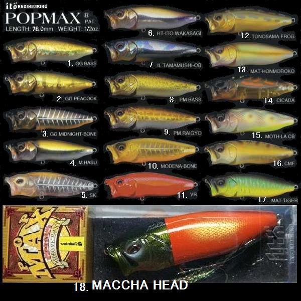 Megabass POP MAX （メガバス ポップMAX） : 松本釣具店Yahoo!店