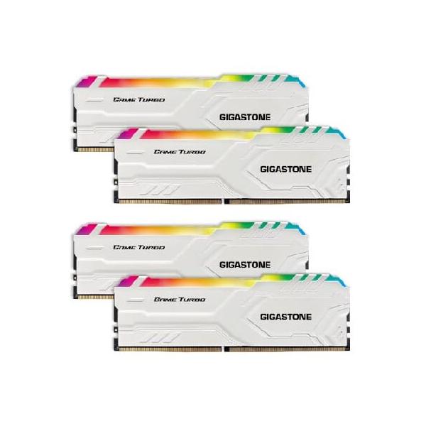 発光型 DDR4】GIGASTONE Game TURBO 16GBx4枚 (64GB Kit) DDR4 3600MHz