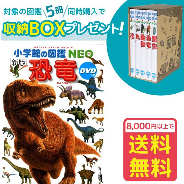 小学館の図鑑NEO［新版］恐竜 DVDつき（収納BOX付・送料無料・条件有