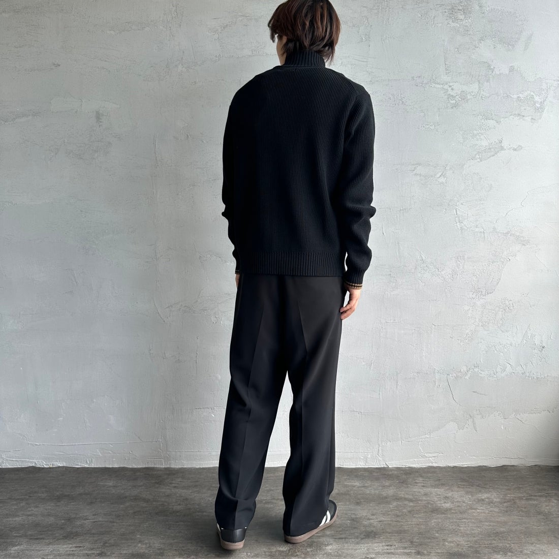 FRED PERRY [フレッドペリー] 別注 ドライバーズニット [FPM-25A-028JF