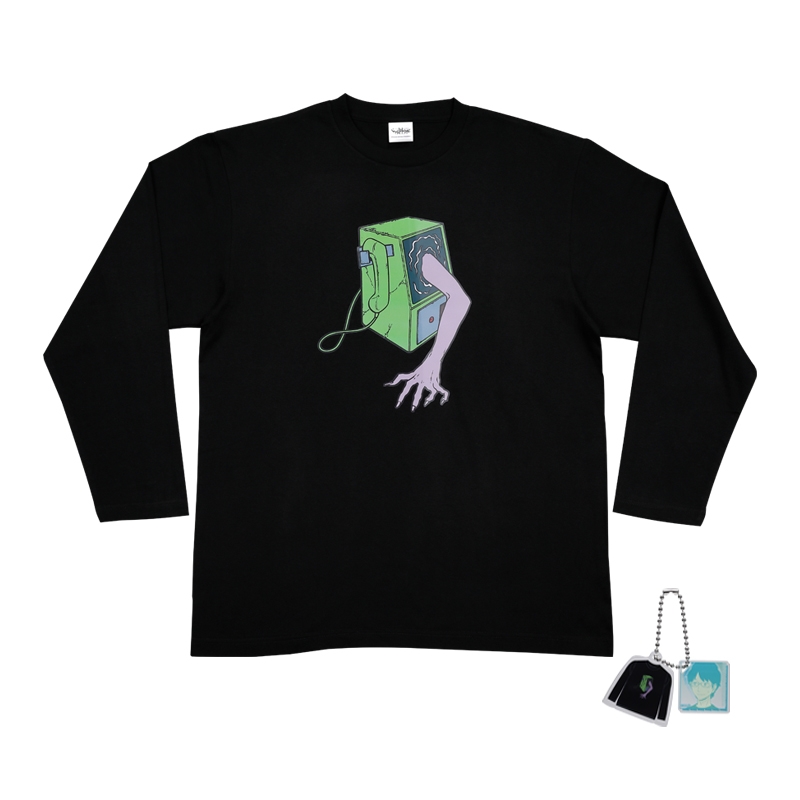 ワールドトリガー』ロングTシャツ フリーサイズ チャーム付き【昭和の
