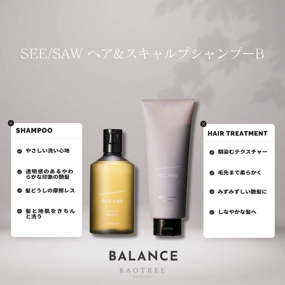 SEE/SAW シーソー シーソウ ヘア&スキャルプシャンプーB（バランス