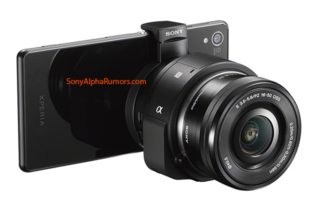 Eマウントのレンズが交換できるレンズスタイルカメラ「ILCE-QX1」の