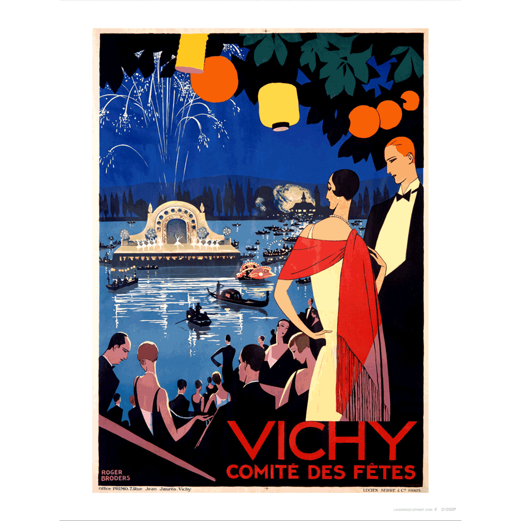 Vichy Comité Des Fêtes - Travel Art Print – Laughing Elephant
