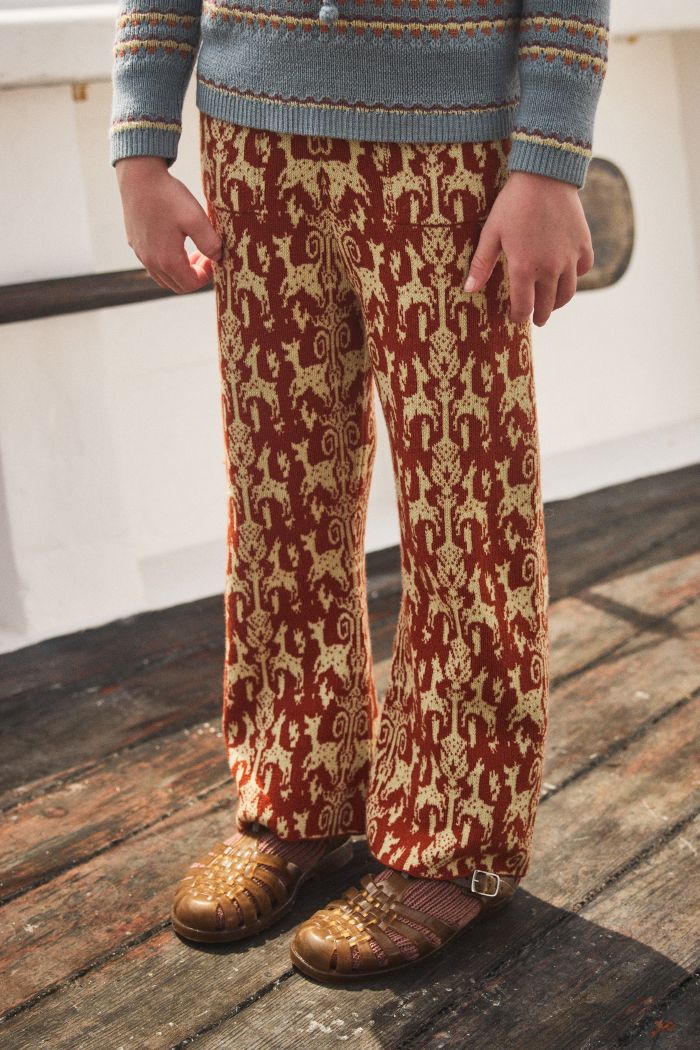Misha & Puff Izzy Pant in Chilli Spice Fauna