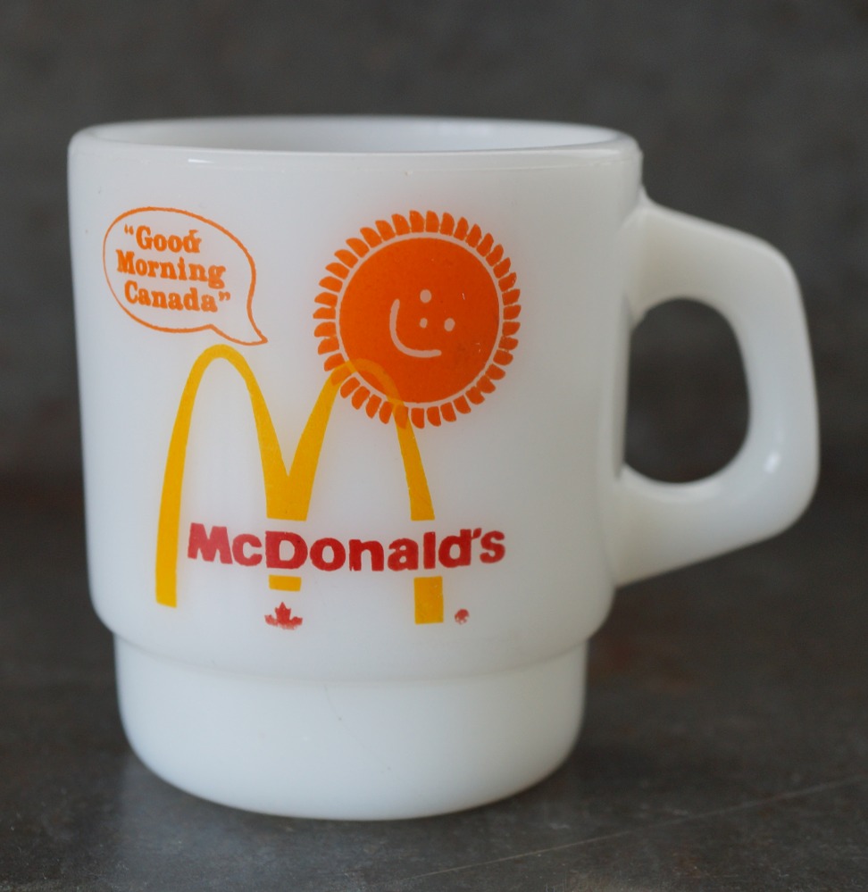 U.S.A. vintage Fire-king Mug McDonald's CANADA アメリカ