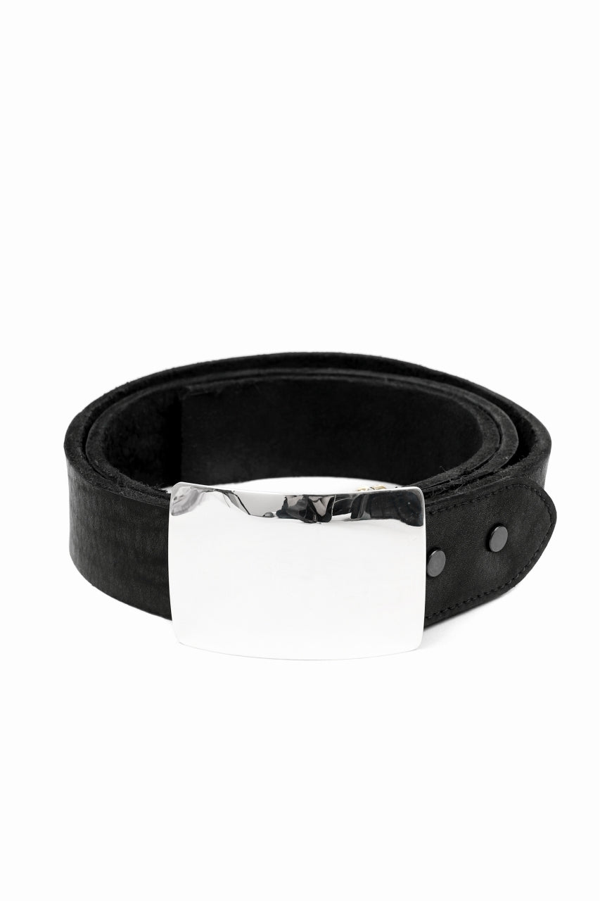ISAMU KATAYAMA BACKLASH SILVER PLATE BUCKLE BELT / DOUBLE SHOULDER