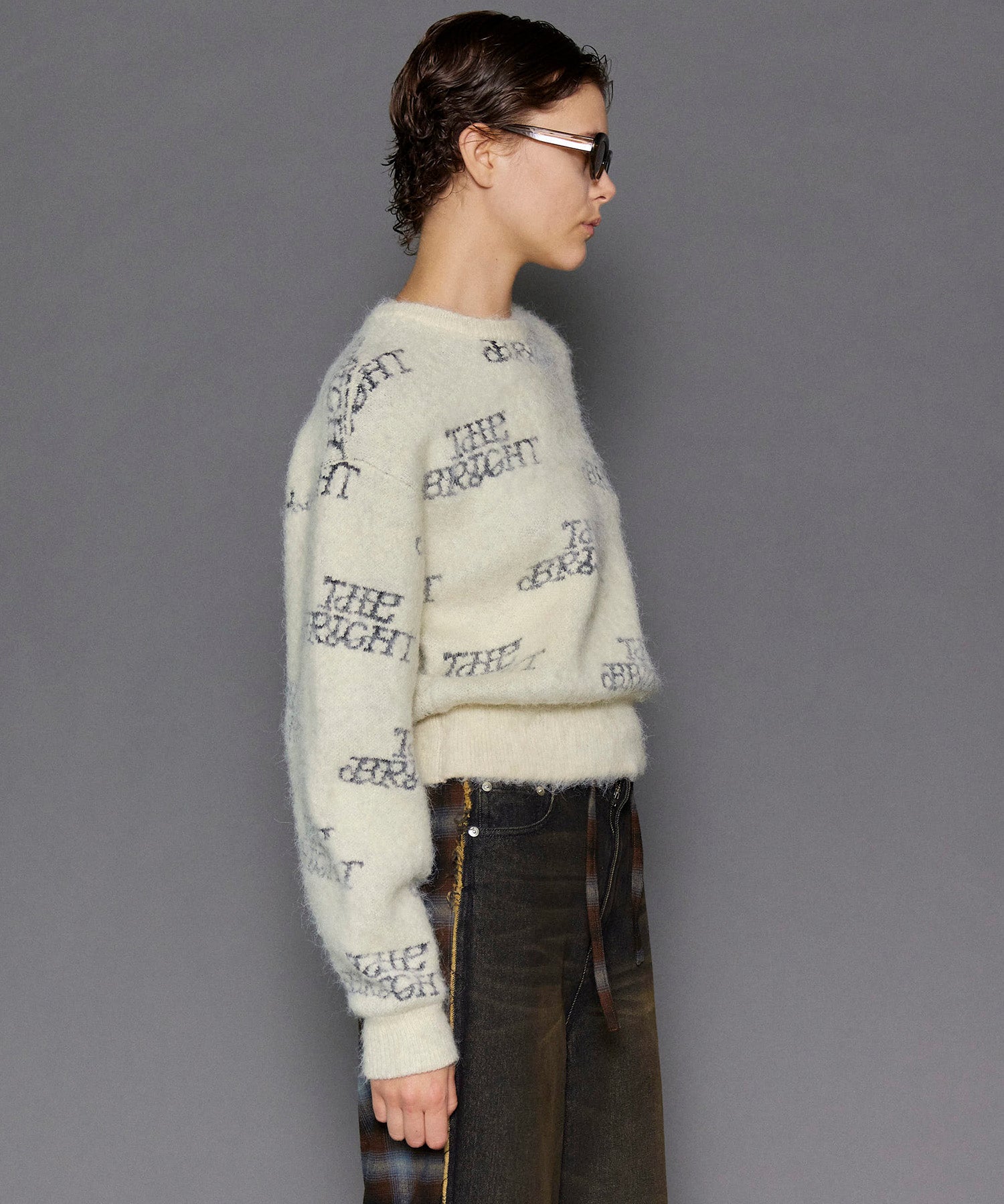 SALE】BRIGHT Logo Knit Tops