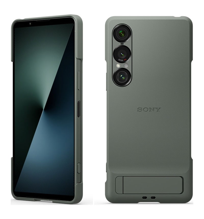 ソニー純正 Xperia 1 VII Style Cover with Stand Moss Green モス