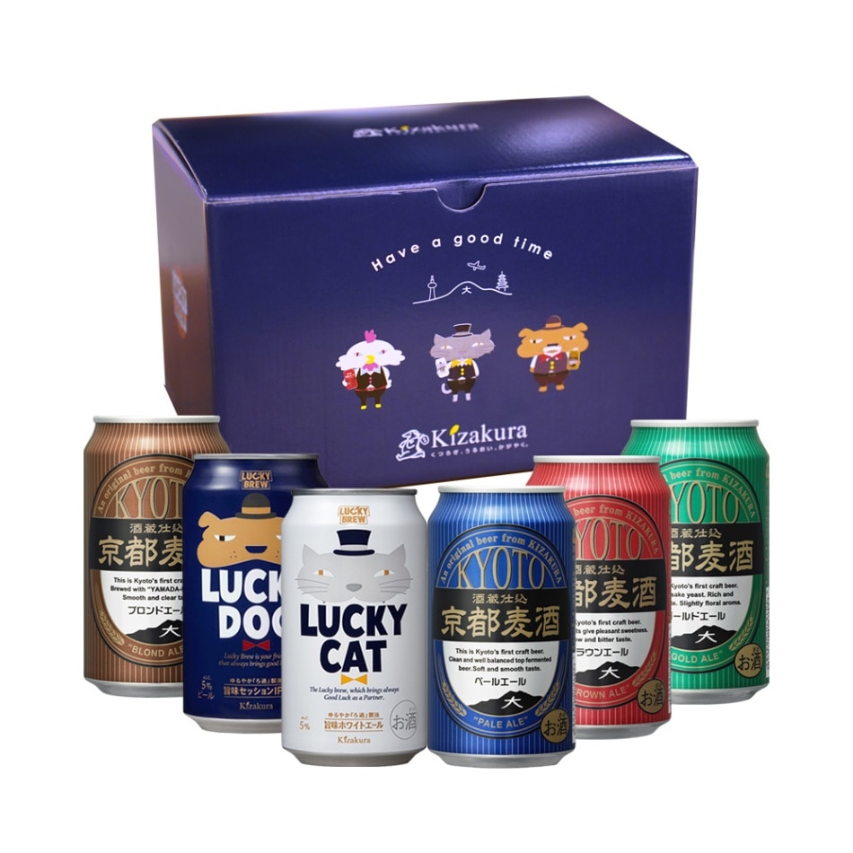 黄桜 ラッキービール 3種6缶セット （350ml×6缶） 【商品番号：8651