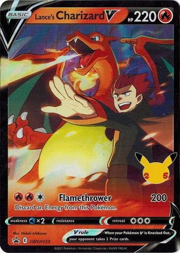 状態B】Lance's Charizard V/ワタルのリザードンV≪英語≫[P](SWSH133