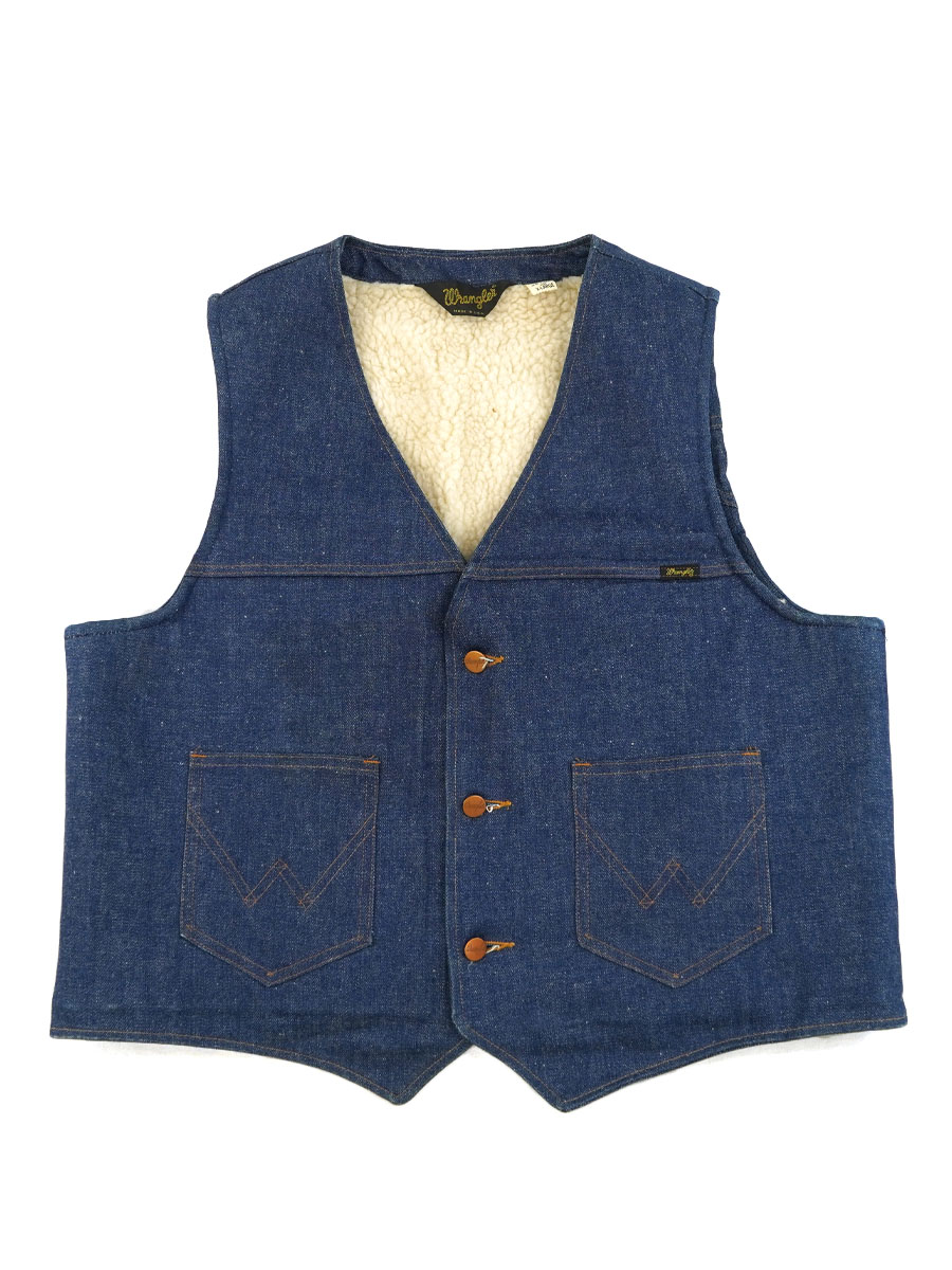 70's Wrangler デニムボアベスト 表記(XL) DEAD | SOLD OUT