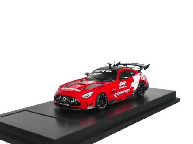 新品 MJ Model 1/64 AMG GT Black Series Red セーフティカー Safty