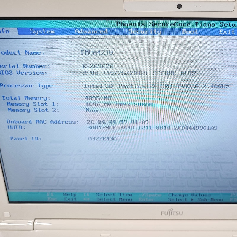 ジャンク品 富士通 LIFEBOOK AH42/J FMVA42JW ジャンクPC ジャンク